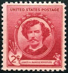 USA 1940 – Famous American Series—James A. McNeill Whistler/Artist🤩Scott #885