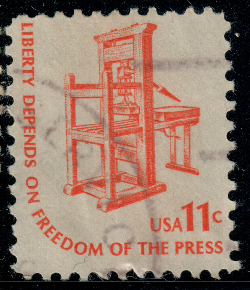 USA – 1975 – Americana Issue – Printing Press – 11¢ – #3523