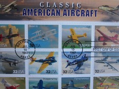 CLASSIC AMERICAN AIRCRAFT First DAY ISSUE Pane of 20 beautiful stamps 1997