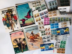 Vintage USPS Stamp Collection Lot – Unused Stamps Booklets Sheets Animals Butter