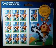 Scott# 3204 Sylvester & Tweety Bird Pane of 10 1998 Stamps In Original P.O. Pack