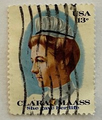 United States Postage Stamp 13 Cents Clara Maass Canceled