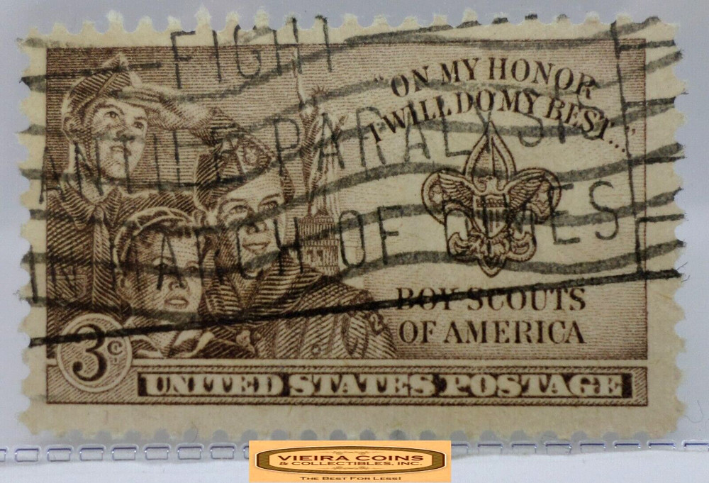 USA Postage Boy Scouts of America 3 Cents Stamp – #S42135NQ