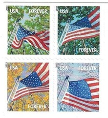 Forever Stamps A Flag for All Seasons – book of 20 postage 0.87 x 1.05 inches