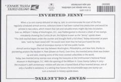 USPS Commemorative Stamp 1918 24 Cent Inverted Jenny, Sealed Pack (Mint)