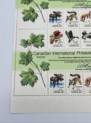 USPS Canadian International Philatelic Exhibition 13 Cent Stamps 25 Full Sheets
