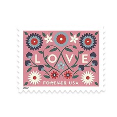 USPS Love 2022 Forever Stamps – Sheet of 20 Postage Stamps