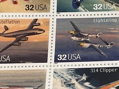 US SCOTT 3142 PANE OF 20 CLASSIC AMERICAN AIRCRAFT STAMPS 32 CENT FACE MNH