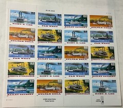 US Postage STAMPS Famous US RIVERBOATS 1996 32c 20 stamps MNH