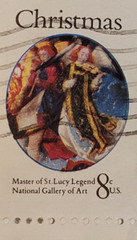 U.S. Postage ~ Christmas Angles/St. Lucy Legend ~ 8¢ Stamp ~ Posted ~ 1972 ~ K19