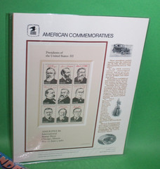 American Commemoratives Presidents US III USPS Stamps Show Panel 265 May 22 1986