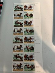 Scott #2756-59. 29c Horse Racing Polo plate block of 16. 1992. MNH free shipping