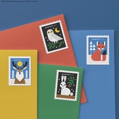 Winter Woodland Animals Forever Postage Stamps Booklet of 20 – Deer, Fox, Rabbit