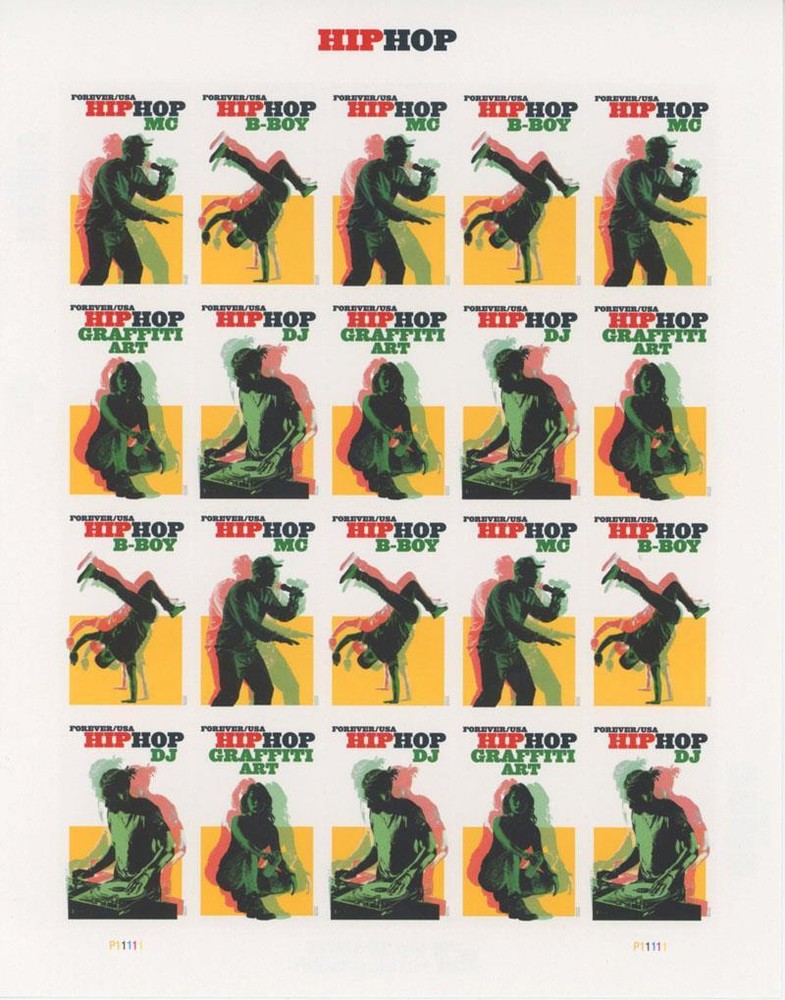 US SCOTT 5480 – 5483 SHEET OF 20 HIP HOP FOREVER STAMPS MNH