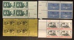 4 Different 4 Cent MNH Plate Blocks…as Pictured… Lot 8