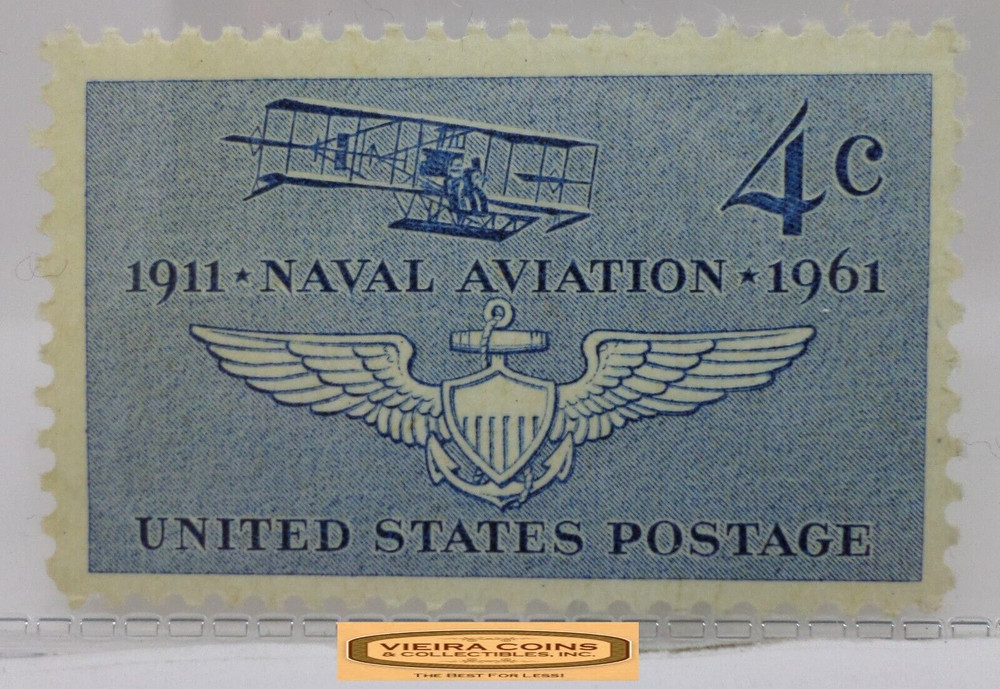 1911 – 1961 USA Postage Naval Aviation 4 Cents Stamp – #S41747NQ