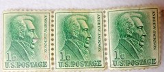 US Postage Stamps Frank Lloyd Wright, Washington, Andrew Jackson, Paul Revere