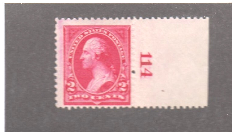 US SCOTT # 250 WASHINGTON 1894 BANK NOTE MINT NH OG PLATE H1896
