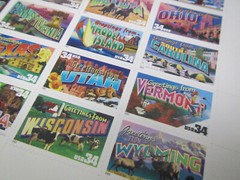 United States 34¢ 50 States Greeting Card Postage Stamps MNH Sheet
