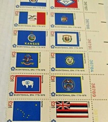 Scott #1663-16 State Flags 40 Total Vintage 13 Cents 1976 Face Value $5.20