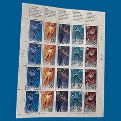 Vintage MNH Scott Winter Olympics MNH 29 C Sheet Stamps Scott #2081-11