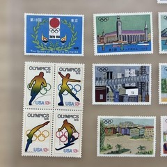 Olympic Commemorative Stamps Lot – Japan & International Stamp Set