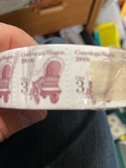 RARE 1988 3 CENT STAMPS 3000 STAMP COIL ROLL ORIGINAL WRAPPING CONESTOGA WAGON