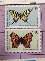 A Collection of Butterfly Postage Stamps Mint