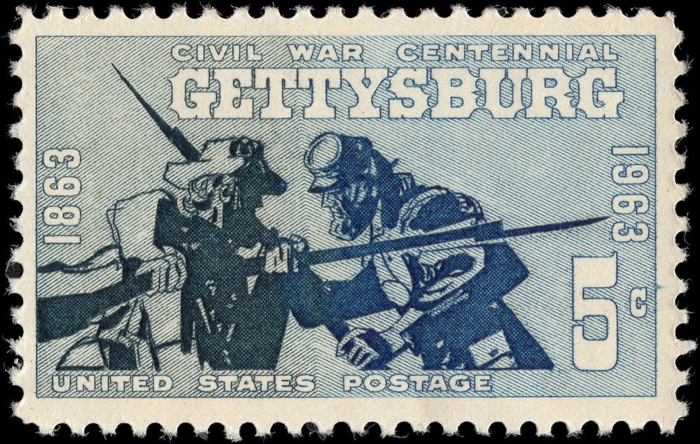 USA 1963 – Gettysburg 1863-1963 : Civil War Centennial – MNH Stamp – Sc. #1180