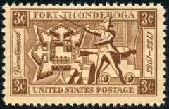 USA 1955 – Fort Ticonderoga Bicentennial, 1755-1955–MNH Military Stamp–#1071😍