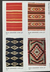 USA 37 Cent American Treasures New Mexico Blankets Postage Stamps, Booklet of 20