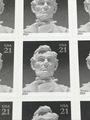 Abraham Lincoln Sheet of Twenty 21 Cent Postage Stamps Scott #4860