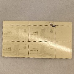 MINT 1967 DAVY CROCKETT Block of 4 Collectible Unused Stamps US Postage