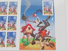USPS Coyote Road Runner Complete Sheet 2000 33 Cent Stamps Set of 10