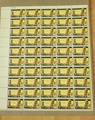 Dag Hammarskjold c1962 Error stamps+ Original Letter sheet of 50 4 Cent face VTG