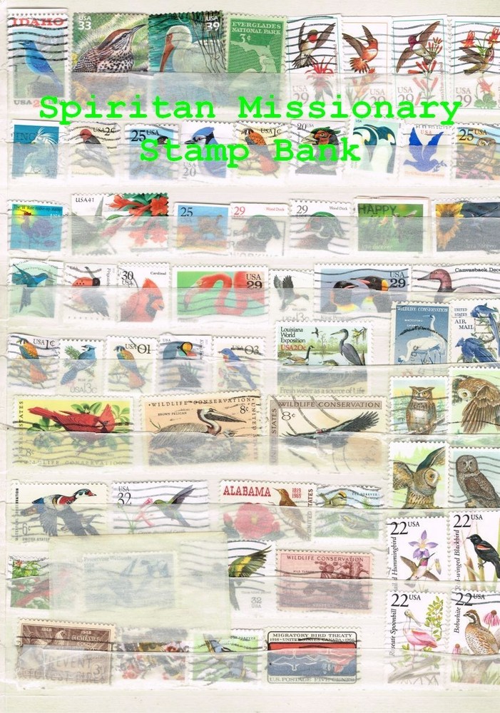 Bird Stamps: 62 Assorted Cancelled US Postage (13-785)