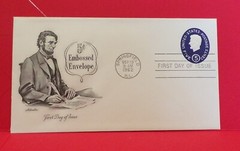 Stamps – First Day of Issue, Art Craft Series of 1962, 5 Cent Regular Embossed E