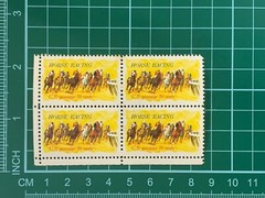 US Postage Horse Racing 10c Block Stamps