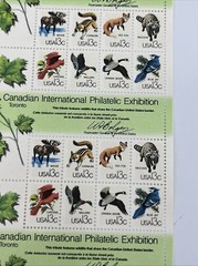 USPS Canadian International Philatelic Exhibition 13 Cent Stamps 25 Full Sheets