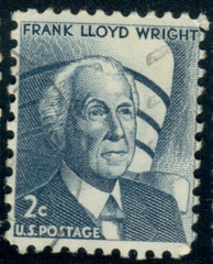 USA – 1966 – Prominent Americans – Frank Lloyd Wright – 2¢ – #2753