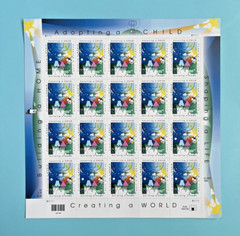 8 Sheets x 20=160 Stamps & Postcards | ADOPTING A CHILD 33¢ #3398/UX315 FV52.80