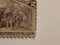 Rare 1893 2 Cent Landing of Columbus US Stamp