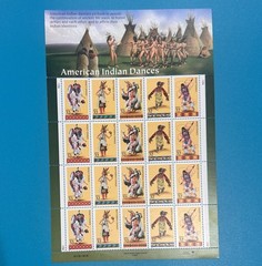 American Indian Dances 32¢ Three Sheets Of US Postage Stamps # 3072-3076
