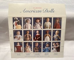 1996 – 15 USPS Postage Stamps American Doll Sheet Of 32 cent stamps