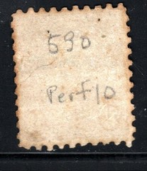 U.S. Stamp – (circa 1926) – 9¢ Thomas Jefferson (perf 10) SC# 590
