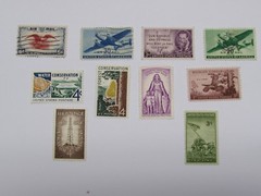 OFFER – Lot of 10 US Postage Stamps – Three Used – Never Hinged