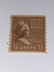 Scott# 840 1939 1 1/2 Cent Martha Washington U.S. Postage Stamp