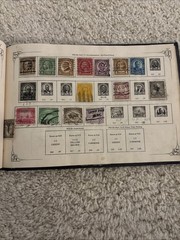 Vintage 1930s U.S. Stamp Album – 1893 Columbians, Prexies, Airmail & Philippines