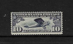 USA SC # C10 Spirit Of St Louis And Flight Route . MNH