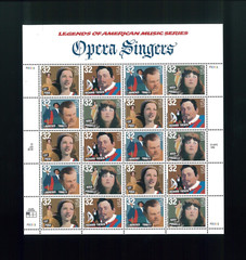 United States 32¢ Legends Opera Singers Postage Stamp #3154-57 MNH Full Sheet